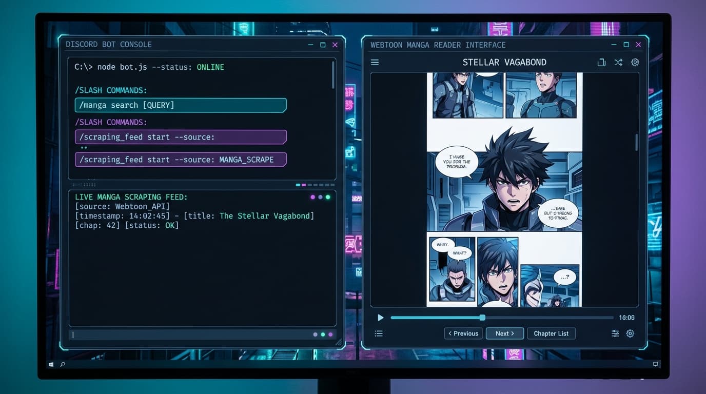 MangaSayian – Webtoon Scraping Discord Bot & Web Platform