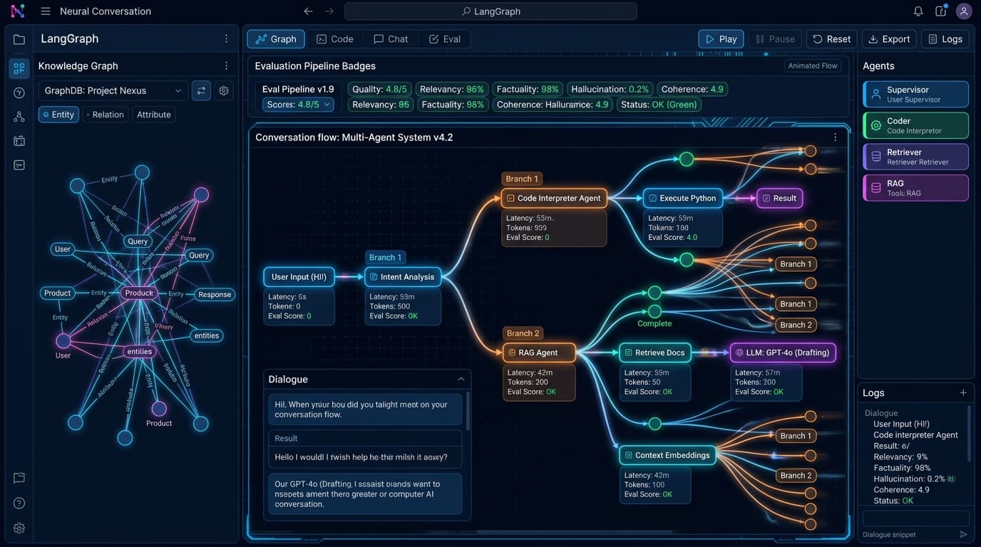 Meridian Threads – Branching Chat Workspace with Agentic LLM